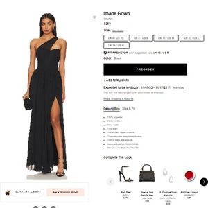 Revolved Black Gown
